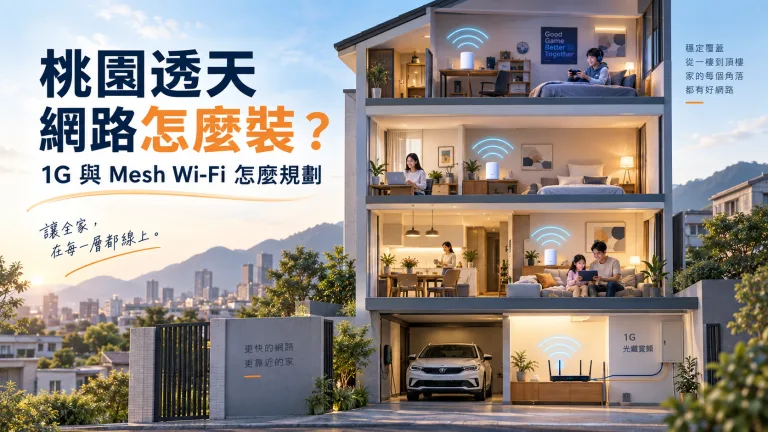 桃園透天網路安裝與 Mesh Wi-Fi 規劃