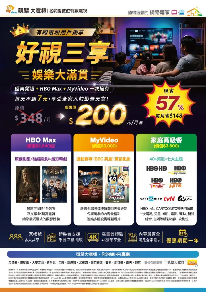 北桃園電子月刊|新速代寬頻最新優惠 6 P06 好視三享